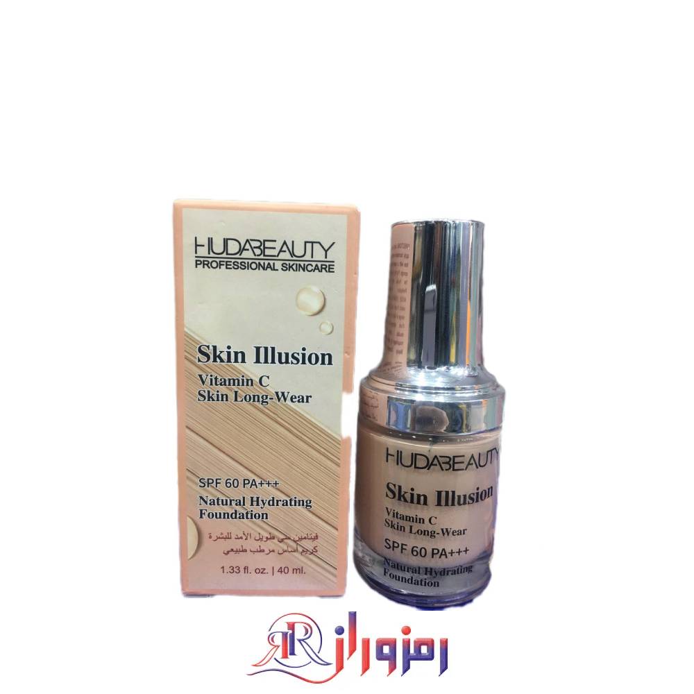 کرم پودر هدی بیوتی مدل skin illusion حجم 40 میل،خرید و قیمت کرم پودر هدی بیوتی مدل skin illusion حجم 40 میل